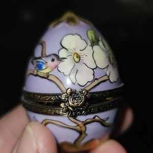 Purple egg limoges